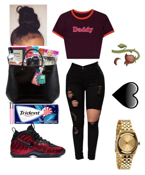 By Kaykay0 On Polyvore Featuring Nike Shu Uemura And Nixon Teenager Outfits Dope Outfits