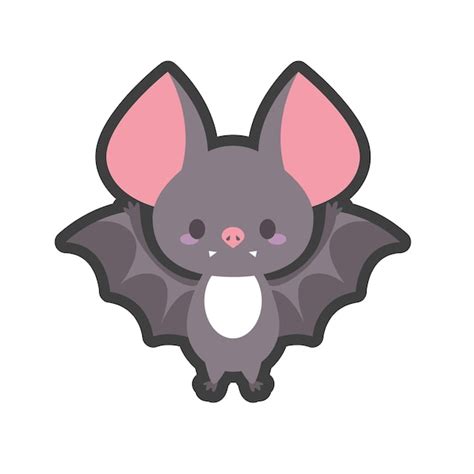 Premium Vector Cute Bat In Cartoon Style