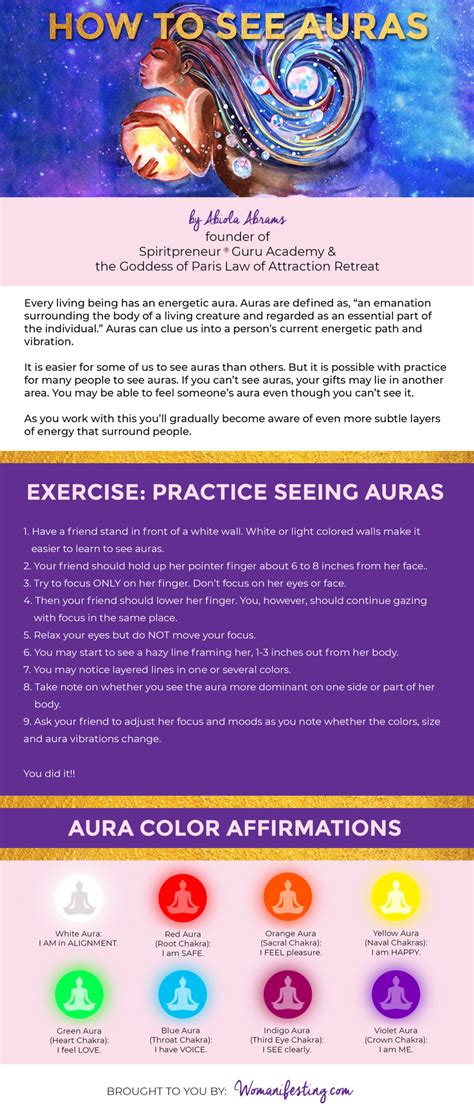 Auras How To See Auras Infographic Portfolio Post