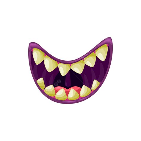 Monster Mouth Clipart Vector Monster Mouth Smiling Vector Icon