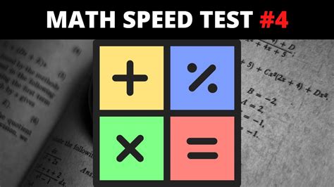 Math Speed Test Part 3 30 Math Problems Addition Subtraction
