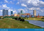 Horizonte De Fort Worth Tejas Imagen de archivo - Imagen de horizonte ...