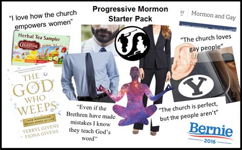 Progressive Mormon Stifling Their Cognitive Dissonance Starter Pack R