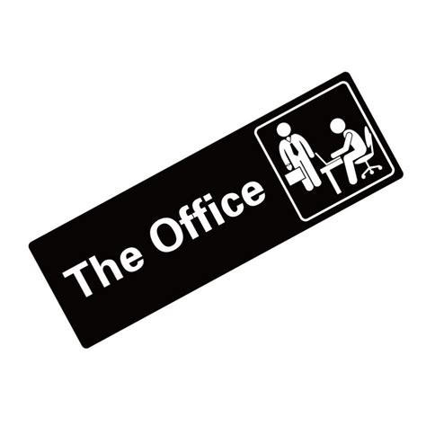 Acrylic Public Room Door Sign Office Main Official Self Adhesive The