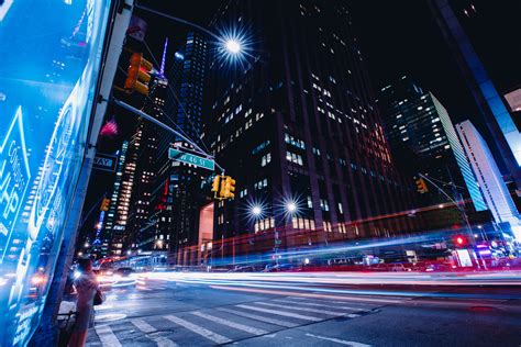 New York City Street Long Exposure Hd World 4k