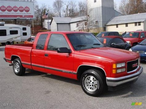 1995 Victory Red Gmc Sierra 1500 Slt Extended Cab 21464195 Gtcarlot