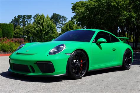 Signal Green 2018 Porsche 911 Gt3 For Sale On Bat Auctions Closed On
