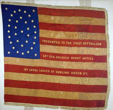 National Color Of The 12th Heavy Artillery Usct United States Colored