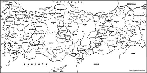 belirsiz Düşes olgun illeri gösteren türkiye haritası boyama ekipman