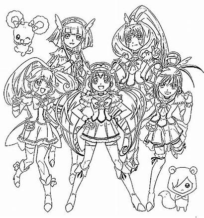 Glitter Force Coloring Pages Coloriage Imprimer Pretty