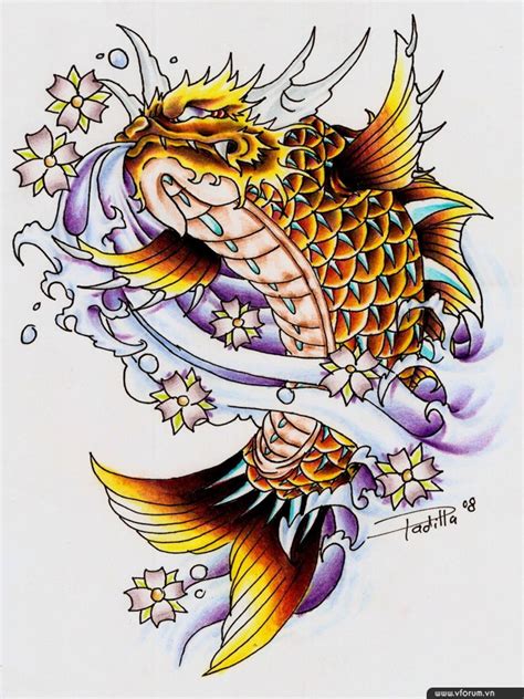 Tattoo cá chép là thể loại xăm rất được ưa chuộng hiện nay, không chỉ bởi tính nghệ thuật của nó mà còn bởi sự phù hợp phong thủy cùng ý nghĩa ẩn đặc hình xăm cá chép ở bắp chân này khá đơn giản và nhẹ nhàng cho bạn nào không thích quá nổi bật. Những hình xăm cá chép hóa rồng đẹp nhất ở lưng, tay, chân