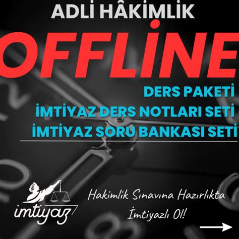 Adli Hakimlik Offline Ders Paketi Ders Notu Seti Soru Bankas