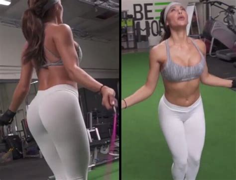 Anacheri Workout In White Yoga Pants Sadielexxxington