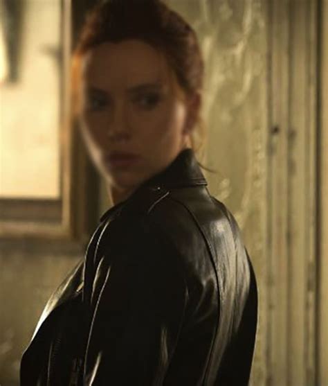 Natasha Romanoff Black Widow Leather Jacket Scarlett Johansson Jacket