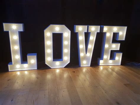 4ft Marquee Letters Love Light Up Letters Wedding Decor Etsy Uk
