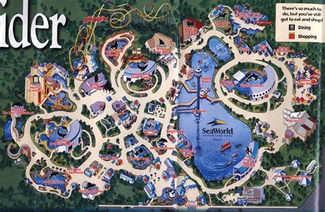 Seaworld Maps Seaworld Orlando Orlando Map Theme Park