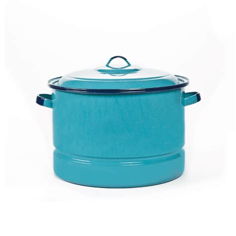 Olla Vaporera color Turquesa Steamer Pot with Lid and Trivet CINSA