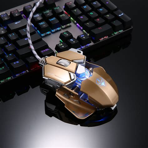 Legendary Rgb Gaming Mouse 9 Buttons 4 Colors Backlight Adjustable D