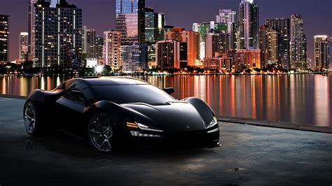 Black City Sport Car Trion Nemesis Rr Hd Cars Wallpapers Hd