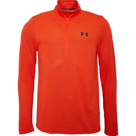 Buy Under Armour Mens Seamless 12 Zip Top Orange