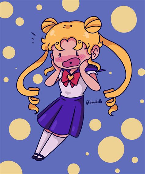 Artstation Sailor Moon Chibi Fanart