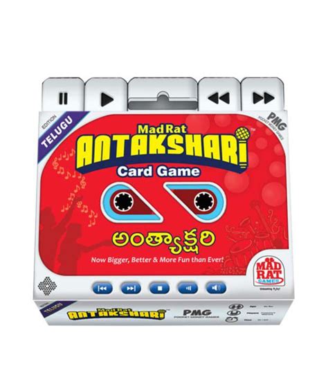 A great way to introduce kids to card. Mad Rat Antakshari Card Game - Buy Mad Rat Antakshari Card Game Online at Low Price - Snapdeal