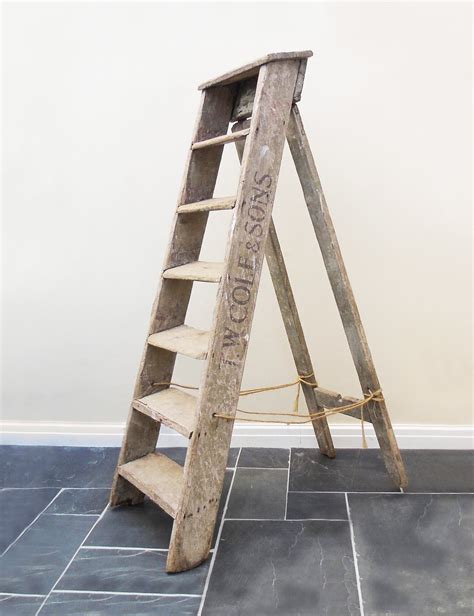 Vintage Wooden Step Ladders The Den And Now