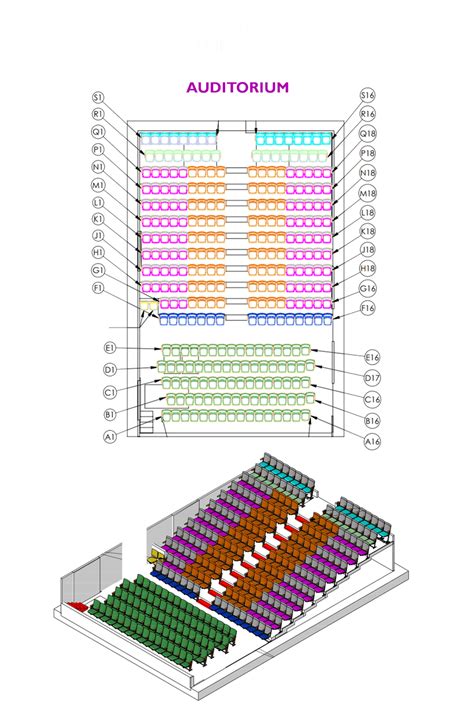 Assembly Hall Seating Map