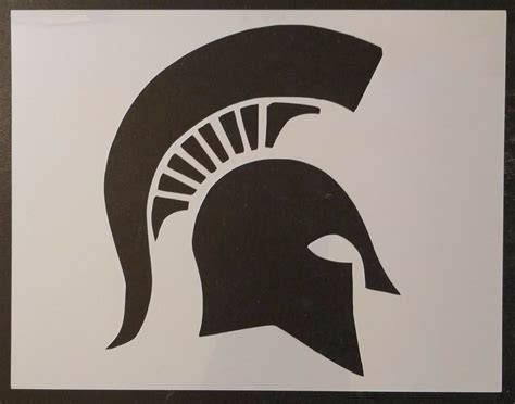 Spartan Spartans Helmet Michigan State 11 X 85 Custom Stencil My