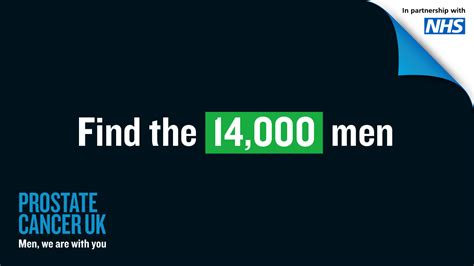 Find The 14000 Men Nhs Campaign Prostate Cancer Uk