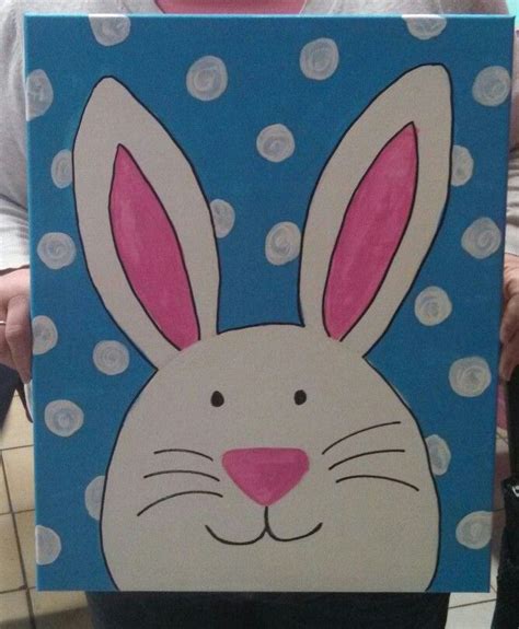 Easter Bunny Canvas Painting Paint For Fun Pinterest Leinwand