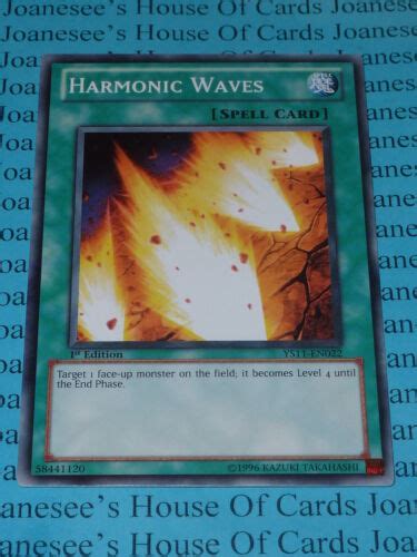 Harmonic Waves Ys11 En022 Common Yu Gi Oh Card 1st Edition New Ebay
