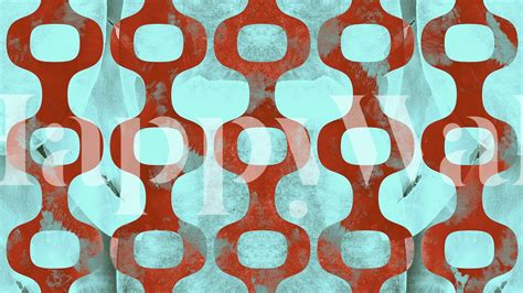 70s Time Travel Geometry wallpaper | Happywall