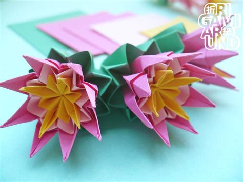 Origami Around — Origami Venus Kusudama Cactus Work In Progress