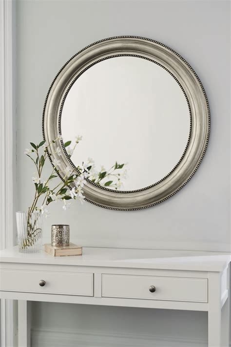 You can use it to look at your image or to help you doing the grooming. Buy Round Beaded Mirror by Gallery from the Next UK online ...