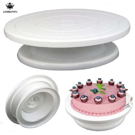 Buy 27cm Plastic Cake Turntable Rotating Cake