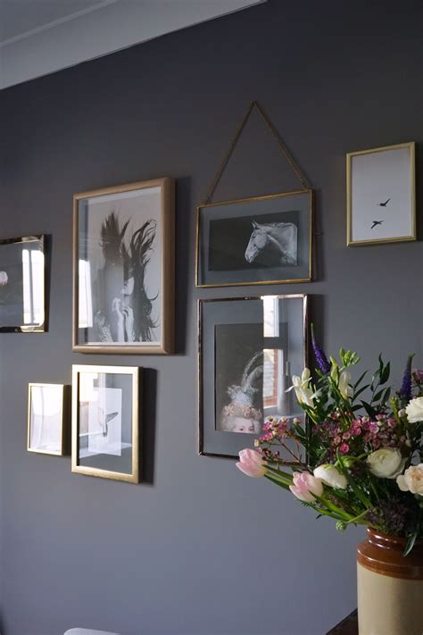 Gallery wall | Gold frame gallery wall, Gold gallery wall, Grey and gold bedroom