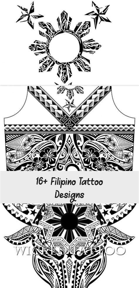 16 Filipino Tattoo Designs Tattoos And Body Art In 2020 Tribal