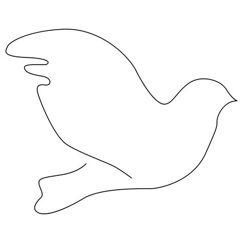 Dove Fly Bird Symbol Peace 19902843 Vector Art At Vecteezy