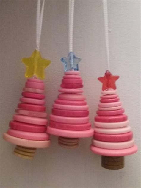Button Christmas Tree Ornament Etsy Christmas Button Crafts