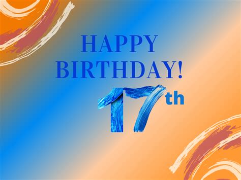 Happy 17th Birthday Card 4 Freeecards