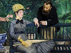 In the Conservatory Painting | Edouard Manet Oil Paintings