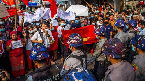 Myanmar Erupts In Protests After Military Coup The New York Times