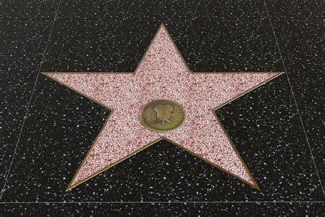 Hollywood Walk Of Fame Star With Blank Space For Name Editorial Stock