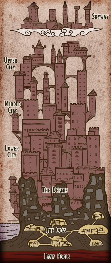 Sharn Side View In Eberron World Anvil