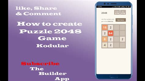 How To Create Puzzle 2048 Game Youtube