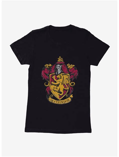Harry Potter Gryffindor Lion Shield Womens T Shirt Boxlunch
