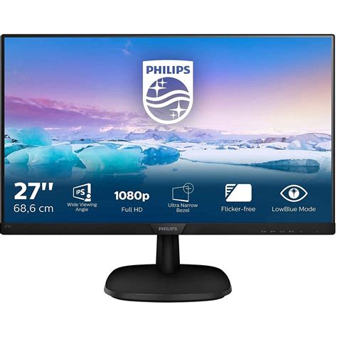 Philips V Line 273v7qdab 27 Ips Full Hd Monitor Laptops Direct