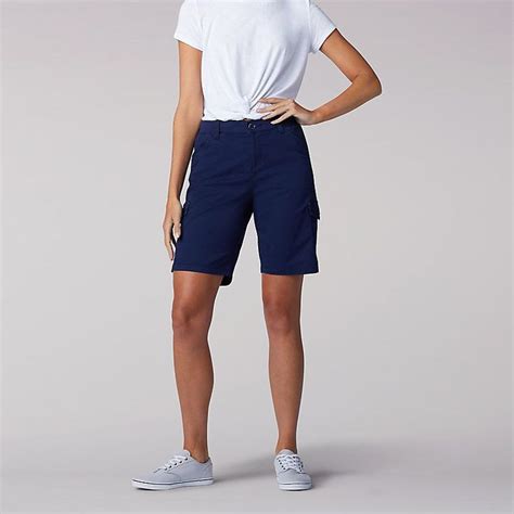 Womens Flex To Go Relaxed Fit Cargo Bermuda Petite Women S Shorts