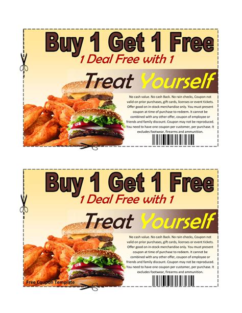 1 Free Meal Coupon ~ coupon
